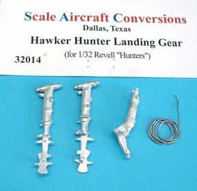 Hawker Hunter Landing Gear for 1/32nd Scale Revell Model SAC 32014 for sale online 